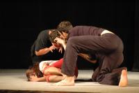 Hronov, předváděčka dílny P jako Pantomima Michala Hechta a Štěpánky Elgrové, CP Jiráskův Hronov 2015