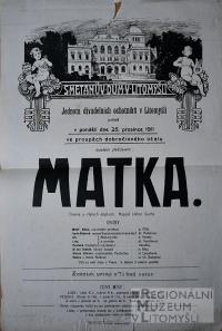 Litomyšl, JDO, Matka - plakát, 1911