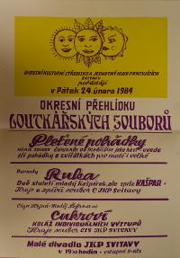 Svitavy, OP loutkářských souborů - plakát 1984