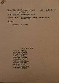 Dobruška, Křesťanská jednota sv. Václava, Na dušičky, kartotéka her, 1898