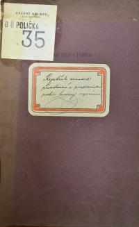 Polička, Okresní úřad, přehled hlášení akcí, 1938