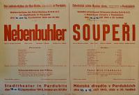 Pardubice, Husův sbor, Soupeři - plakát, 1943