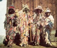 Miletín, Muzeum 1/02, Svatá Maří u Prachatic, maškary,  skupina židů, 1975