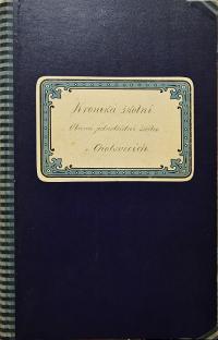 Chotovice, kronika Obecné školy, 1903 - 1937