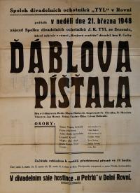 Sezemice, Ochotníci, Ďáblova píšťala - plakát, 1948