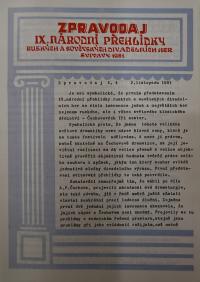 Hradec Králové, Krajské kulturní středisko, Impuls, Svitavy, Národní přehlídka ruských a sovětských divadelních her, 1981