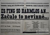 Litomyšl, JDO, Začalo to nevinně - plakát, 1944