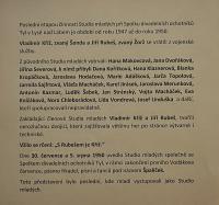 Lysá nad Labem, výstava DIVADLO JE PODIVUHODNÁ VĚC..., výstavní panel, 2018