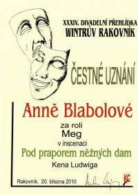 Praha, OKKO, ocenění souboru, WR 2010