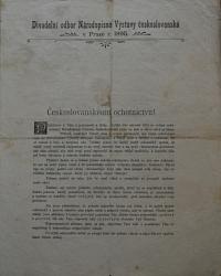 Pardubice, Spolek divadelních ochotníků, Korespondence, 1895