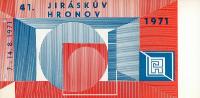 Hronov, NP 41. Jiráskův Hronov, programová brožura, 1971