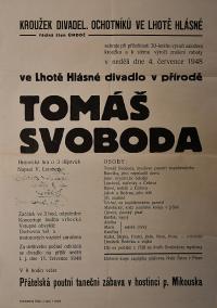 Hlásná Lhota, KrDO, Tomáš Svoboda - plakát, 1948