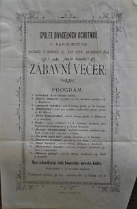 Pardubice, Spolek divadelních ochotníků, Kniha protokolů, 1892 - 1896