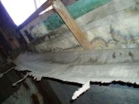 Křižlice, dokumentace stavu skladiště kulis v hasičárně, duben 2015