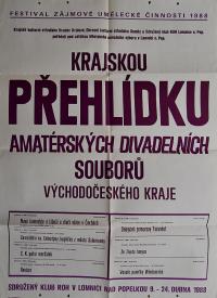 Hradec Králové, Krajské kulturní středisko, Impuls, Lomnice nad Popelkou, KP divadelních souborů, 1988