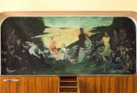 Poříčí u Litomyšle, opona Boštík, v sále