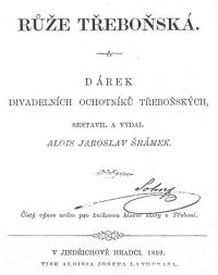 Třeboň, Růže třeboňská,  1859, tit. s.