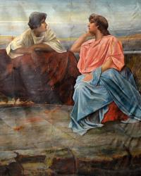 Horní Cerekev, Modeta, detail opony Římská láska, 1910