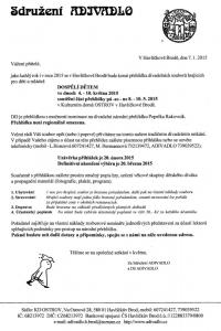 Havlíčkův Brod, Dospělí dětem - pozvánka, 2015