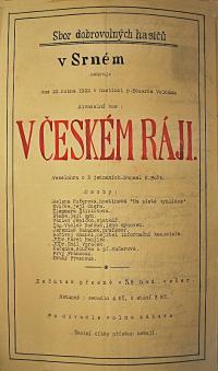 Srní, Hasiči, V českém ráji - plakát, 1922