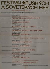 Hradec Králové, Krajské kulturní středisko, Impuls, Svitavy, Národní přehlídka ruských a sovětských divadelních her, 1973