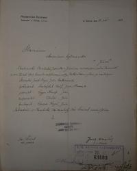 Jičín, Akademici, volba funkcionářů, 1913