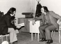 Valašské Meziříčí, 11. mfp, tiskové středisko, Jiří Hruška, Josef Fabián, 1975