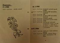 Polička, KP Otvírání studánek - program, 1988