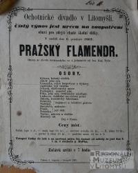 Litomyšl, JDO, Pražský flamendr - plakát, 1863