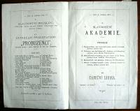 Žebrák, SDO, 70 let trvání, 1882, slavnost, program, Probuzenci.