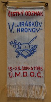 Pardubice, Spolek divadelních ochotníků, V. Jiráskův Hronov, 1935