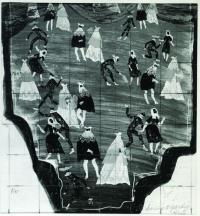 Praha, Prozatímní divadlo (1941 a 1942), Benátská maškaráda, Jiří Trnka, 1941, návrh opony