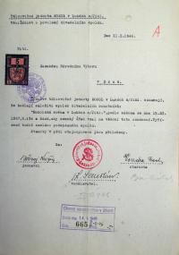 Luka nad Jihlavou, Sokol, oznámení o založení spolku, 1946