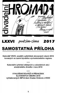 Divadelní HROMADA 2017, č. 76, příloha