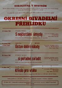 Bystré, OP divadelních souborů - plakát, 1981