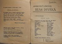 Byšice, Okresní divadelní přehlídka - program, 1970