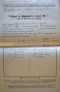 Nová Ves, Sokol, výkaz o činnosti souboru , 1931