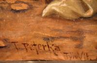 Předčice, Rozkvět, detail opony, Libuše věštící, autor Tomáš Peterka, 1922