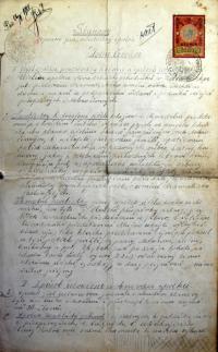 Dolní Cerekev, SDO, spolkové stanovy, 1908