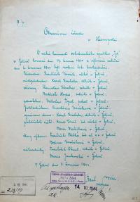 Želiv, Tyl, volba funkcionářů na valné hromadě, 1944