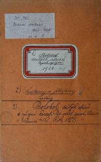 Chlumec nad Cidlinou, Klicpera, Kniha došlých spisů, 1924 - 1928