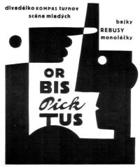 Turnov , Kompas: Plakát Orbis Picktus ak. mal. Dalibora Matouše - černobílý.