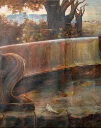 Horní Cerekev, Modeta, detail opony Římská láska, 1910