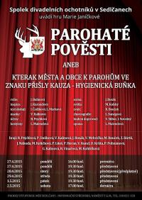 Sedlčany, Spolek divadelních ochotníků,Parohaté pověsti - plakát, 2015