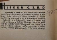Mlázovice, Republikánský dorost, Aktovková soutěž, 1935