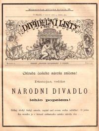 Praha, ND, požár, Divadelní listy, 1881