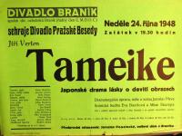 Praha-Nové Město, Pražská beseda, Tameike - plakát, 1948