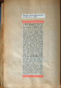 Chrudim, Kronika Jana Urbánka, 1934 - 1950