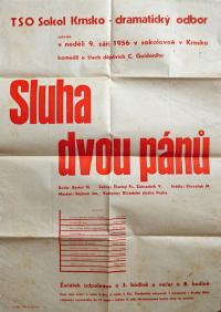 Krnsko, Sokol, Sluha dvou pánů - plakát, 1956