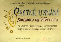 Žiželice, Tyl, Čestné uznání za reprezentaci okresu na 5. podlipanských hrách, 1962
